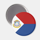 Aimant Sint Maarten Flag (Recto/Verso)