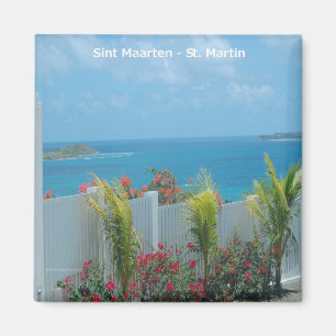 Aimant Sint Maarten - Saint Martin Océan Bleu Mer