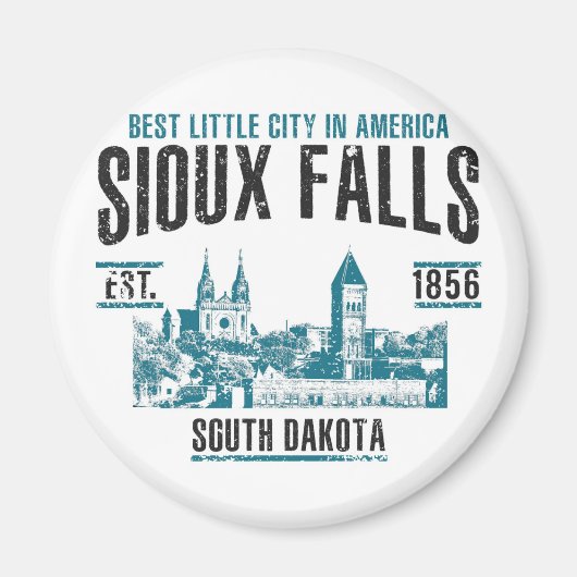Aimant Sioux Falls (Devant)