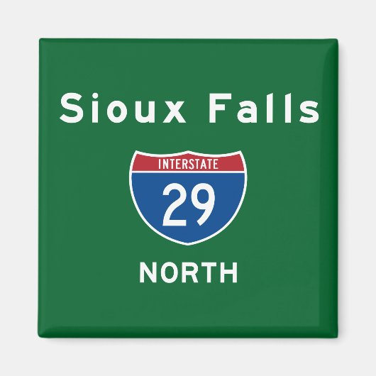 Aimant Sioux Falls 29 (Devant)