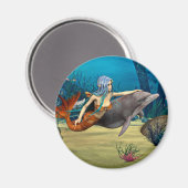 Aimant Sirène avec dauphin (Recto/Verso)