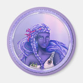 Aimant Sirène de mer violette (Devant)