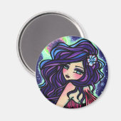 Aimant Sirène d'Imaginaire Fée Lune (Recto/Verso)