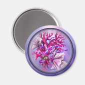 Aimant Sirène d'océan violet (Recto/Verso)