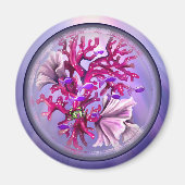 Aimant Sirène d'océan violet (Devant)