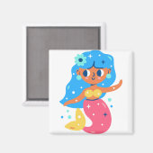 Aimant Sirène rose (Recto/Verso)