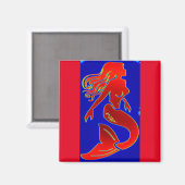 Aimant sirène rouge (Recto/Verso)