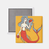 Aimant Sirènes et crânes (Recto/Verso)