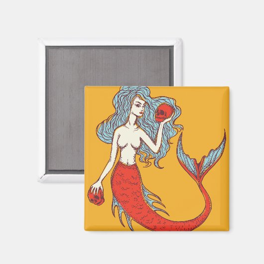 Aimant Sirènes et crânes (Recto/Verso)
