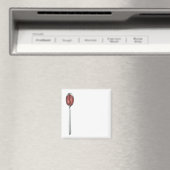 Aimant Sirop rouge en cuillère argentée (In Situ (Lave-vaisselle))