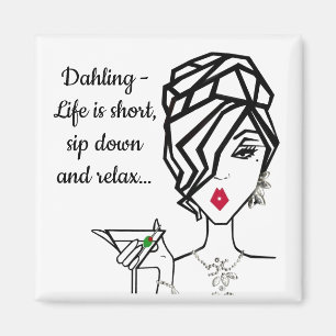 Aimant "Sirotez et détendez-vous..."