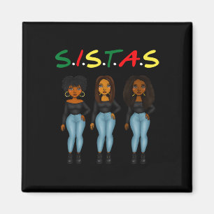 Aimant Sistas Femmes Afro Ensemble Fier Sistas Noirs Quee