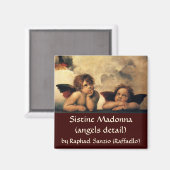 Aimant Sistine Madonna Angels par Raphael Sanzio (Recto/Verso)