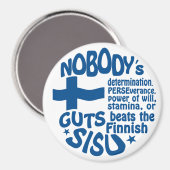 Aimant SISU finlandais (Recto/Verso)