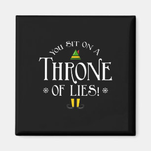 Aimant Sit On A Throne Of Lies! Funny Christmas Fake Sant