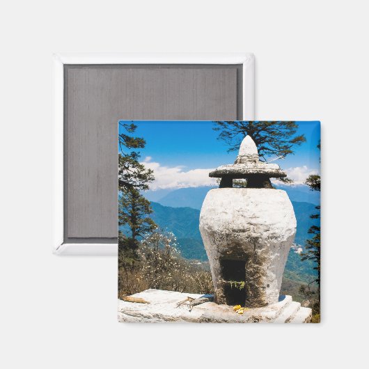 Aimant Site de culte bouddhiste (Recto/Verso)