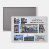 Aimant Sites à voir à Nashville, Tennessee (Recto/Verso)