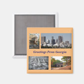 Aimant Sites touristiques Géorgie (Recto/Verso)