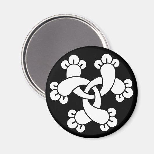 Aimant Six clous d'entrelacement (Recto/Verso)