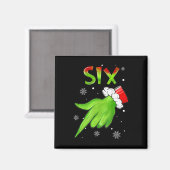Aimant Six Funny Six Seven 6 7 Meme Santa Noël Xmas (Recto/Verso)