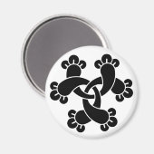 Aimant Six gousses entrelacées (Recto/Verso)