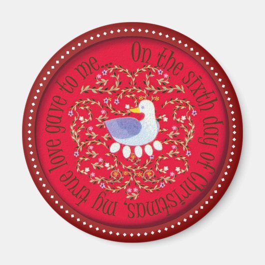 Aimant Six oies (Devant)