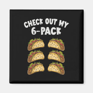 Aimant Six Pack Taco Cinco De Mayo Mexicains Hommes
