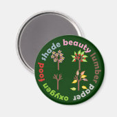 Aimant Six raisons de Plante d'un arbre (Recto/Verso)