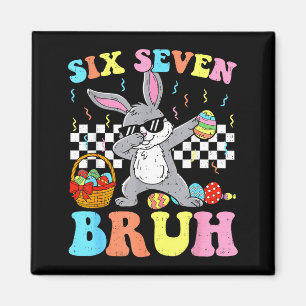 Aimant Six sept bruh jour de Pâques garçons enfants dabbi