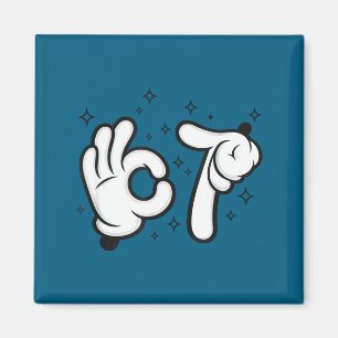 Aimant Six sept enfants souris 67 garçons jeunesse 6-7 me