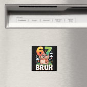 Aimant Six Seven 67 Bruh Groundhog Drôle 6 7 Meme Garçons (In Situ (Lave-vaisselle))