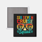 Aimant Six Seven 67 Cruise Squad 2025 Funny Kids Cruise M (Recto/Verso)