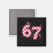 Aimant Six Seven 67 Mème Coquette Arc 6 7 Saint-Valentin (Recto/Verso)