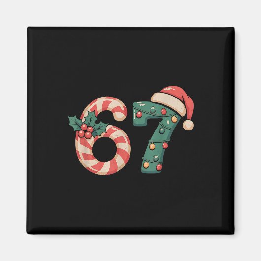 Aimant Six Seven 67 Mème de Noël (Devant)