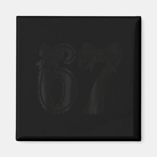 Aimant Six Seven 67 Mème Numéro 67 Coquette Arc Femmes Gi (Devant)