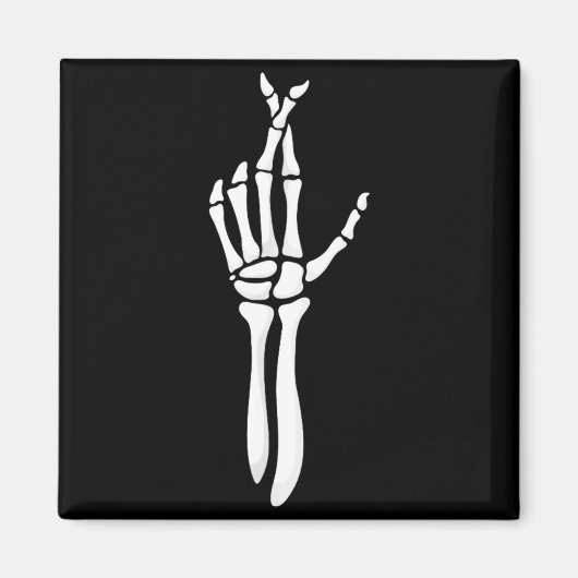 Aimant Six Seven 6 7 Meme Funny Skeleton Hands Sign Let's (Devant)