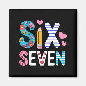 Aimant Six Seven 6 7 Meme Teacher (Devant)