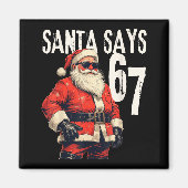 Aimant Six Seven Christmas Meme 67 Funny  (Devant)