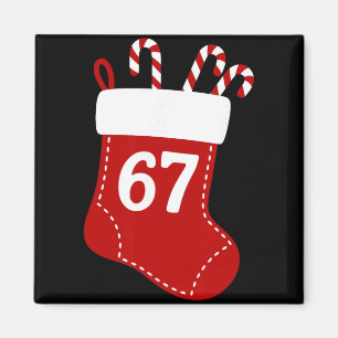 Aimant Six Seven Enfants 67 Garçons Filles 6 7 Noël Stock