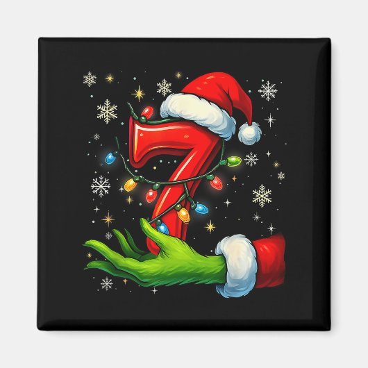 Aimant Six Seven Funny Noël Memes Couple Correspondant  (Devant)