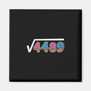 Aimant Six Seven Glace Drip Cool Meme 67 Funny Carré