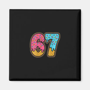 Aimant Six Seven Ice Cream Drip Sport 67 Fun Mason Mème (