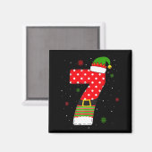 Aimant Six Seven Matching 67 Christmas Elf Hat Meme Gen A (Recto/Verso)