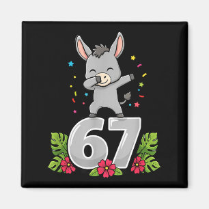 Aimant Six Seven Meme Dabbing Baby 67 Drôle Gen Z Apha