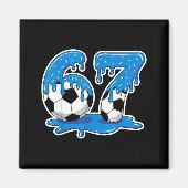 Aimant Six Seven Soccer Ice Cream Drip Funny Design (Devant)