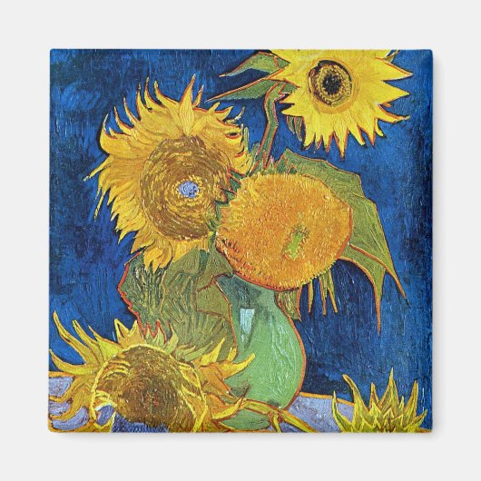 Aimant Six tournesols, Van Gogh (Devant)