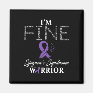 Aimant Sjogren's Syndrome Warrior I'm Fine Down Syndrome