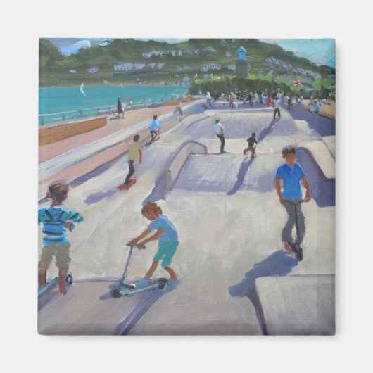 Aimant Skateboaders Teignmouth 2012 (Devant)