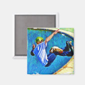 Aimant Skateboard dans le bol (Recto/Verso)