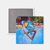 Aimant Skateboarding on Water (Recto/Verso)